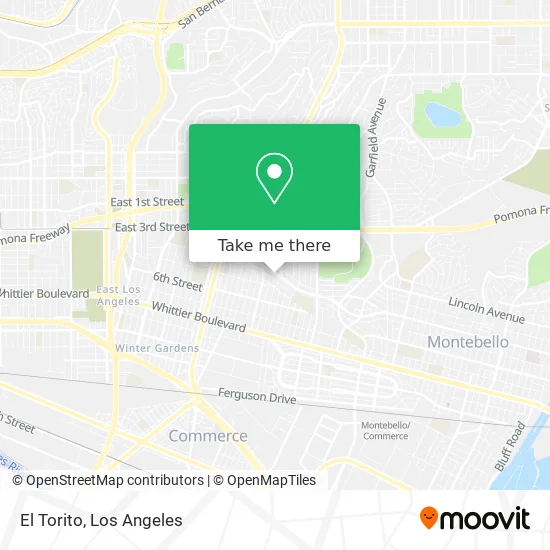 El Torito map