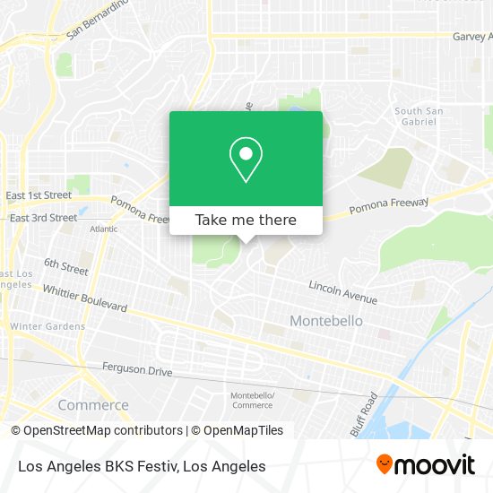 Los Angeles BKS Festiv map