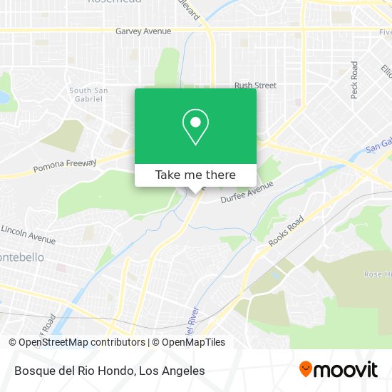 Bosque del Rio Hondo map