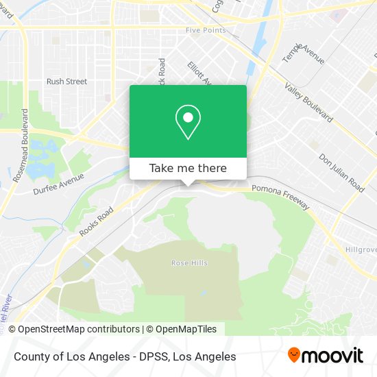 Mapa de County of Los Angeles - DPSS