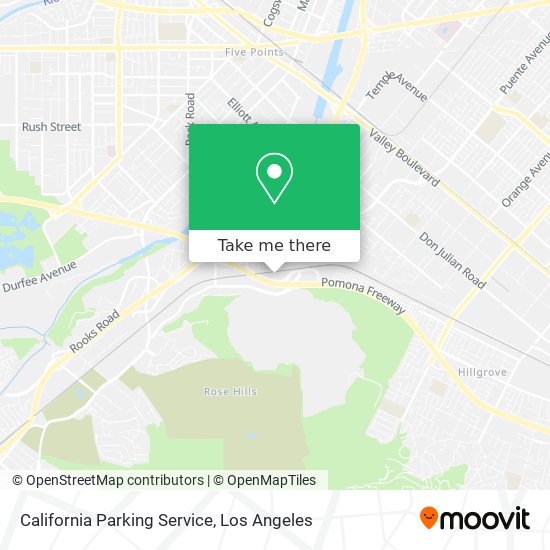 California Parking Service map