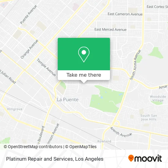 Platinum Repair and Services map