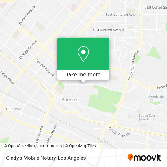 Mapa de Cindy's Mobile Notary