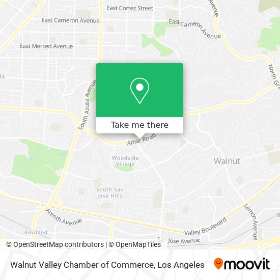 Walnut Valley Chamber of Commerce map