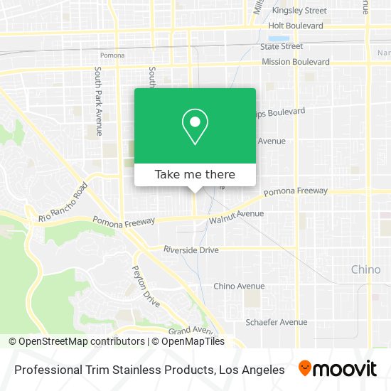 Professional Trim Stainless Products map