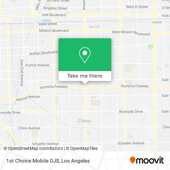 Mapa de 1st Choice Mobile DJS
