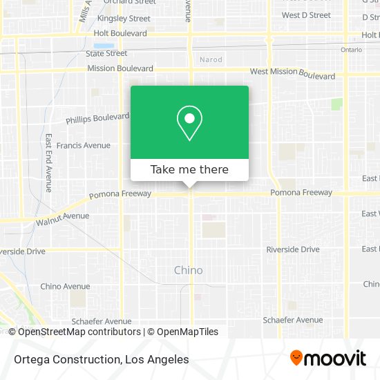 Ortega Construction map