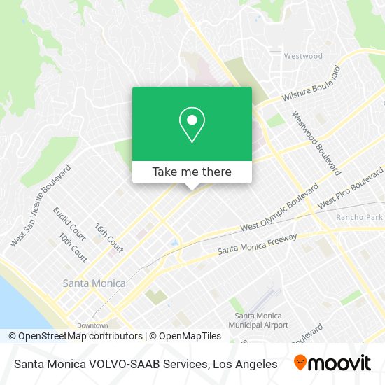 Mapa de Santa Monica VOLVO-SAAB Services