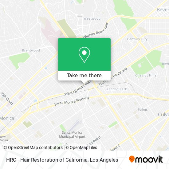 Mapa de HRC - Hair Restoration of California