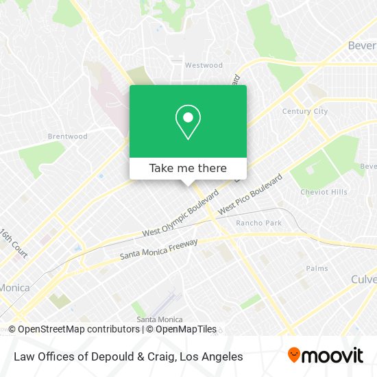 Mapa de Law Offices of Depould & Craig