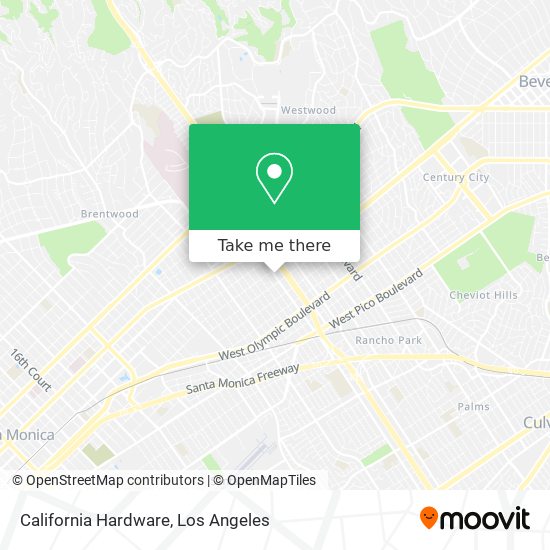 Mapa de California Hardware