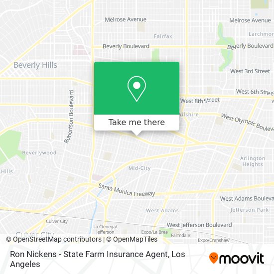 Mapa de Ron Nickens - State Farm Insurance Agent