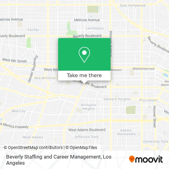 Mapa de Beverly Staffing and Career Management