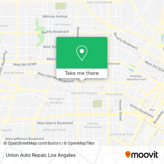 Union Auto Repair map