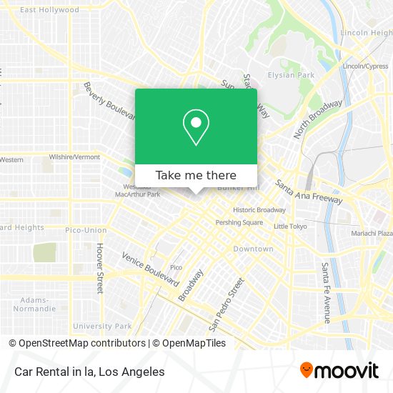 Car Rental in la map