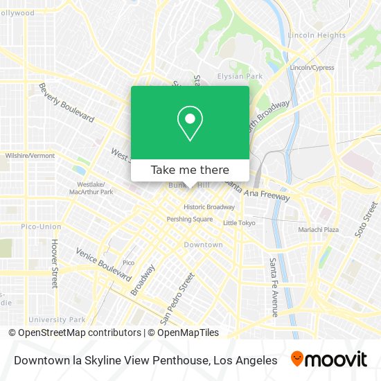 Downtown la Skyline View Penthouse map