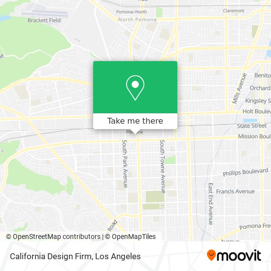 California Design Firm map