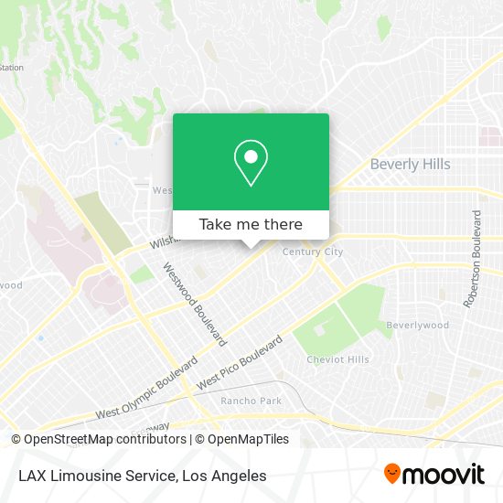 LAX Limousine Service map