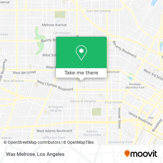 Wax Melrose map