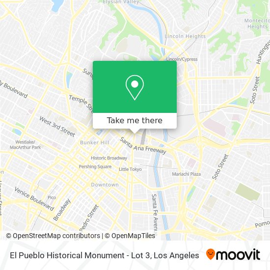 El Pueblo Historical Monument - Lot 3 map