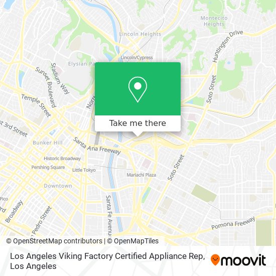 Mapa de Los Angeles Viking Factory Certified Appliance Rep