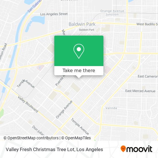 Valley Fresh Christmas Tree Lot map