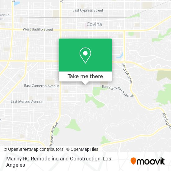 Manny RC Remodeling and Construction map