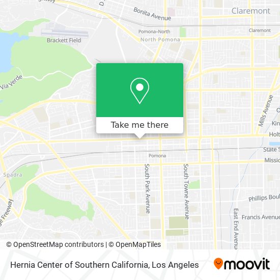 Hernia Center of Southern California map