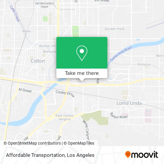 Affordable Transportation map