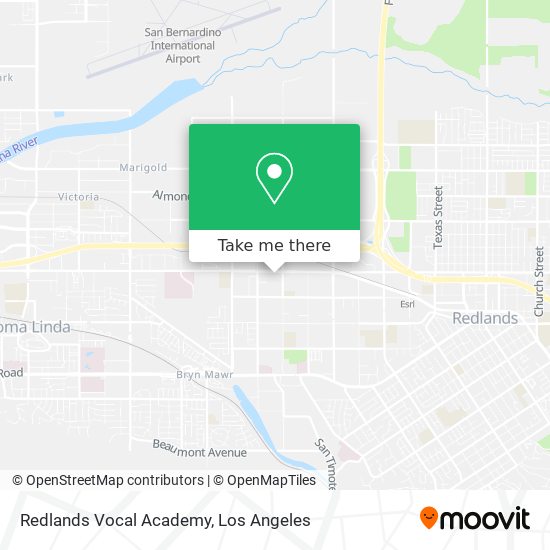 Mapa de Redlands Vocal Academy