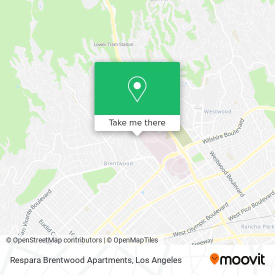 Respara Brentwood Apartments map