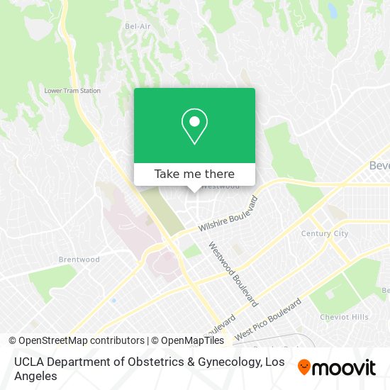 UCLA Department of Obstetrics & Gynecology map