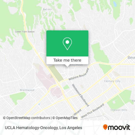 UCLA Hematology-Oncology map
