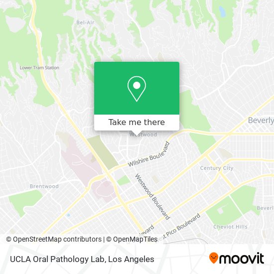 UCLA Oral Pathology Lab map