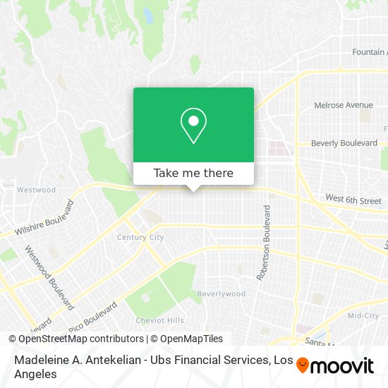 Mapa de Madeleine A. Antekelian - Ubs Financial Services