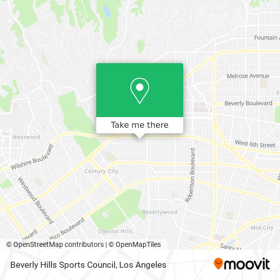 Mapa de Beverly Hills Sports Council