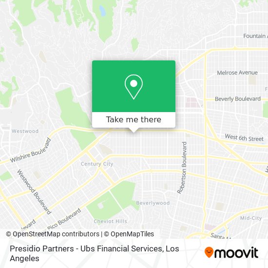 Mapa de Presidio Partners - Ubs Financial Services