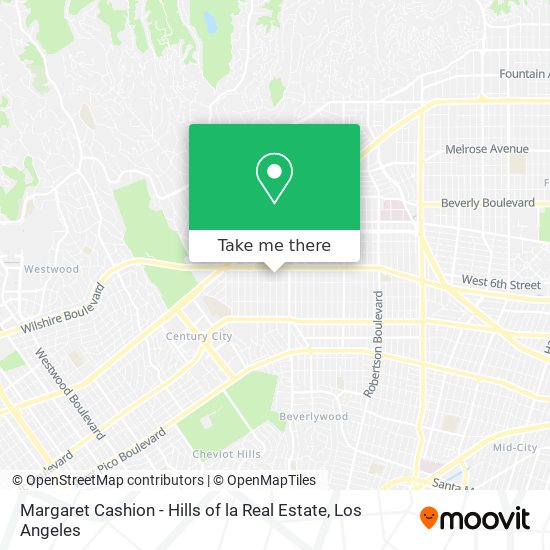 Mapa de Margaret Cashion - Hills of la Real Estate