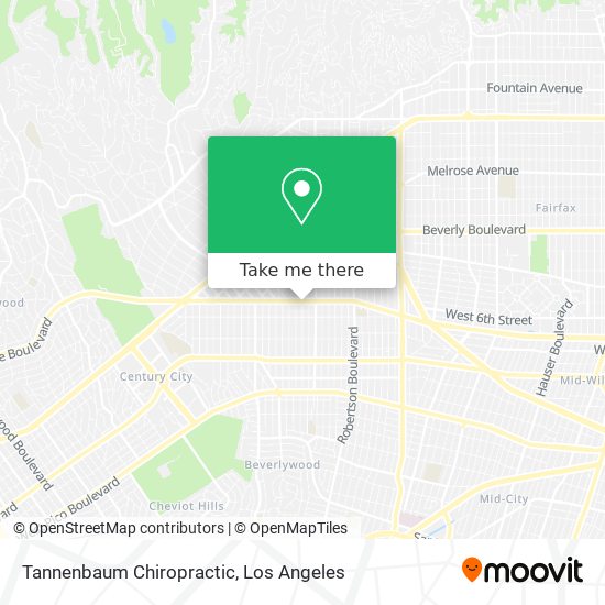 Mapa de Tannenbaum Chiropractic