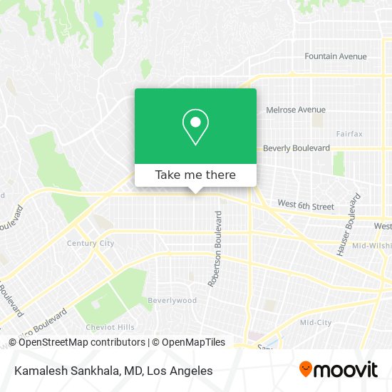 Mapa de Kamalesh Sankhala, MD