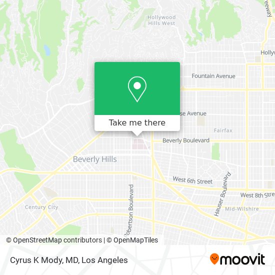 Mapa de Cyrus K Mody, MD