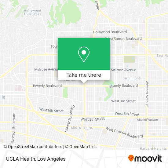 Mapa de UCLA Health