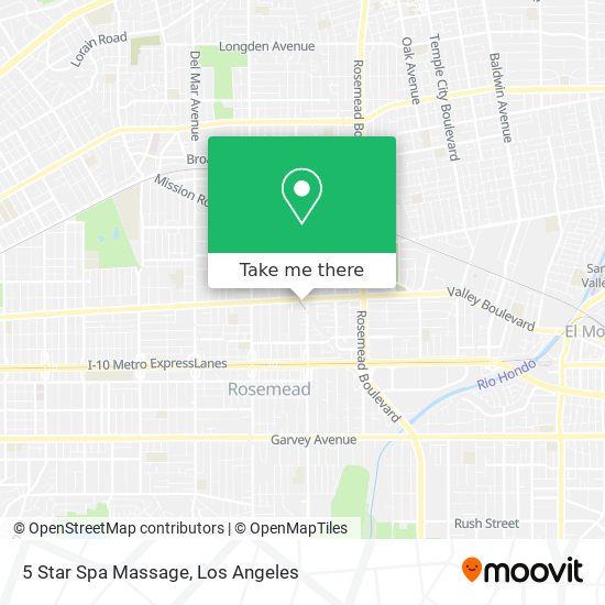 5 Star Spa Massage map