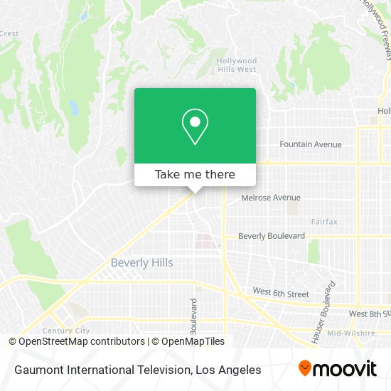 Mapa de Gaumont International Television