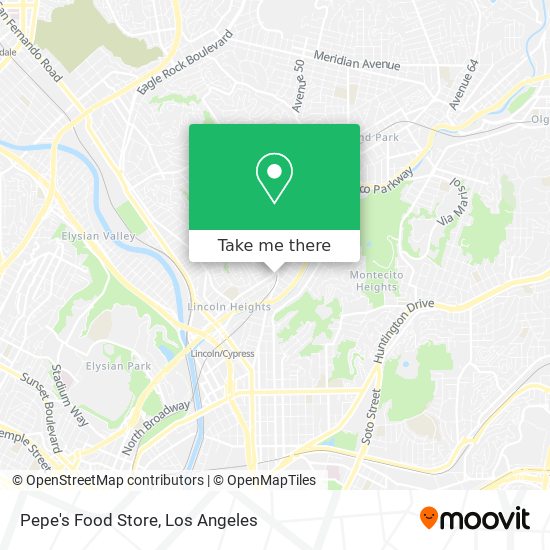 Mapa de Pepe's Food Store