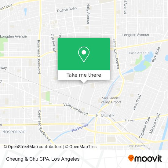 Cheung & Chu CPA map