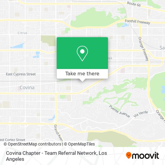 Mapa de Covina Chapter - Team Referral Network