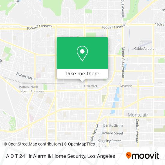 A D T 24 Hr Alarm & Home Security map