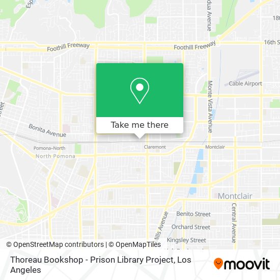 Mapa de Thoreau Bookshop - Prison Library Project