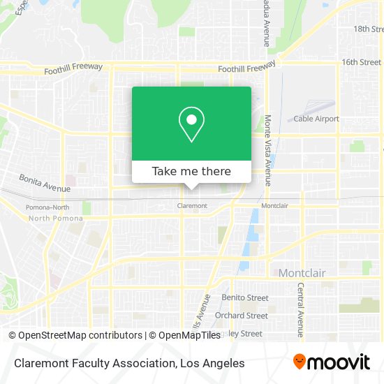 Claremont Faculty Association map